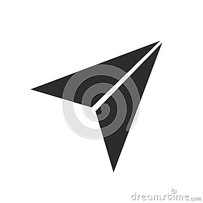Send symbol, paper airplane icon - vector Vector Illustration